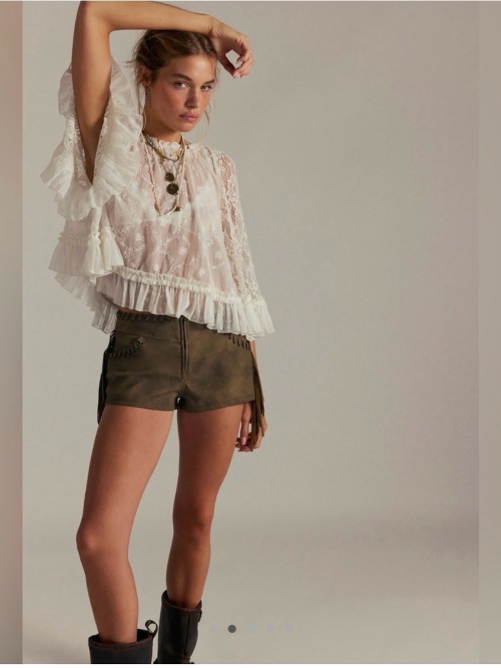 WE THE FREE NOVA FRINGE SHORTS Size 6
